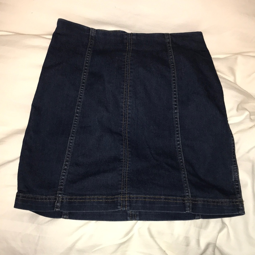 Free people jean skirt